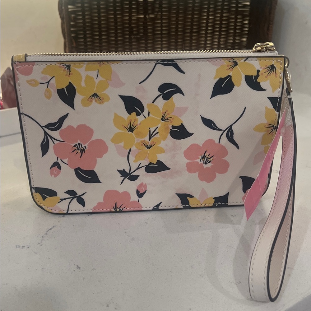 Kate Spade NWT Lily Blooms Printed Trip Wristlet Clutch - Picture 12 of 14